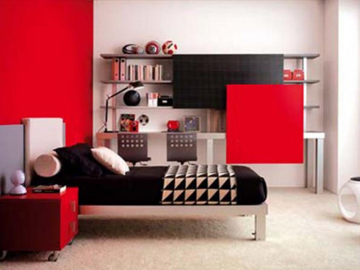 Pesona Desain Interior Rumah Minimalis Warna Cat Merah